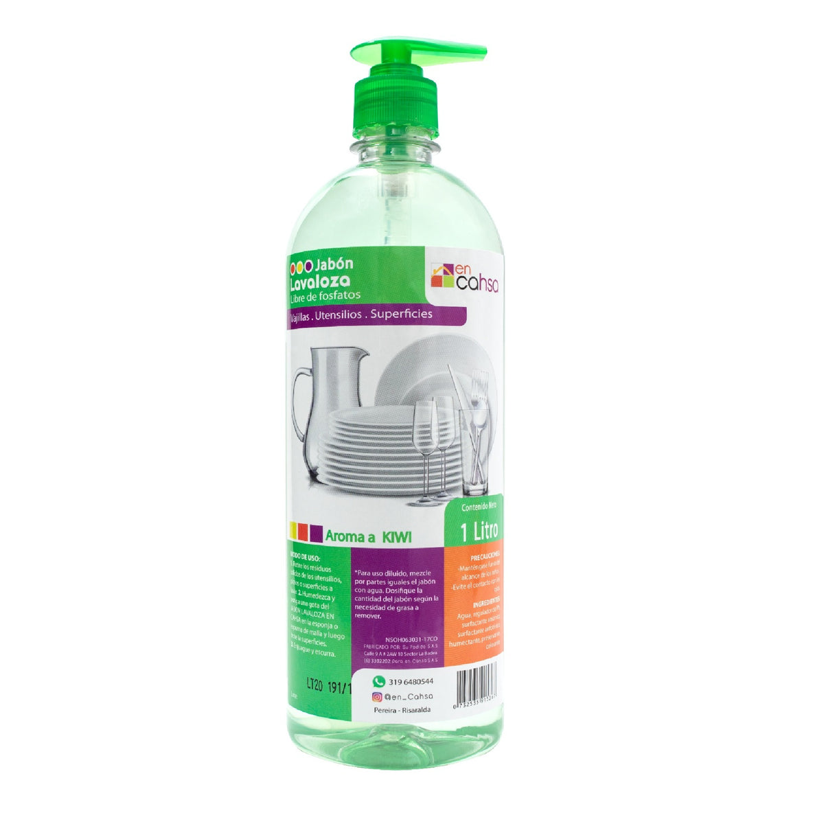 Jabón Lavaloza Kiwi x 1 L